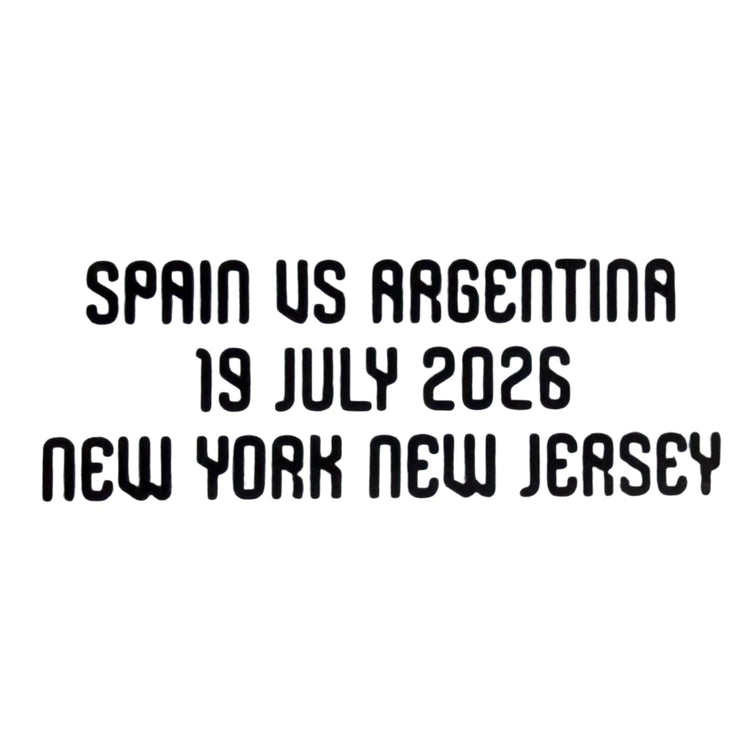 Original AFA ARGENTINA Home Jersey Detalle del Partido/Enfrentamiento Copa Mundial 2026 ESPAÑA VS ARGENTINA 19 JULIO 2026 NUEVA YORK NUEVA JERSEY (FINAL) - sportiger.de