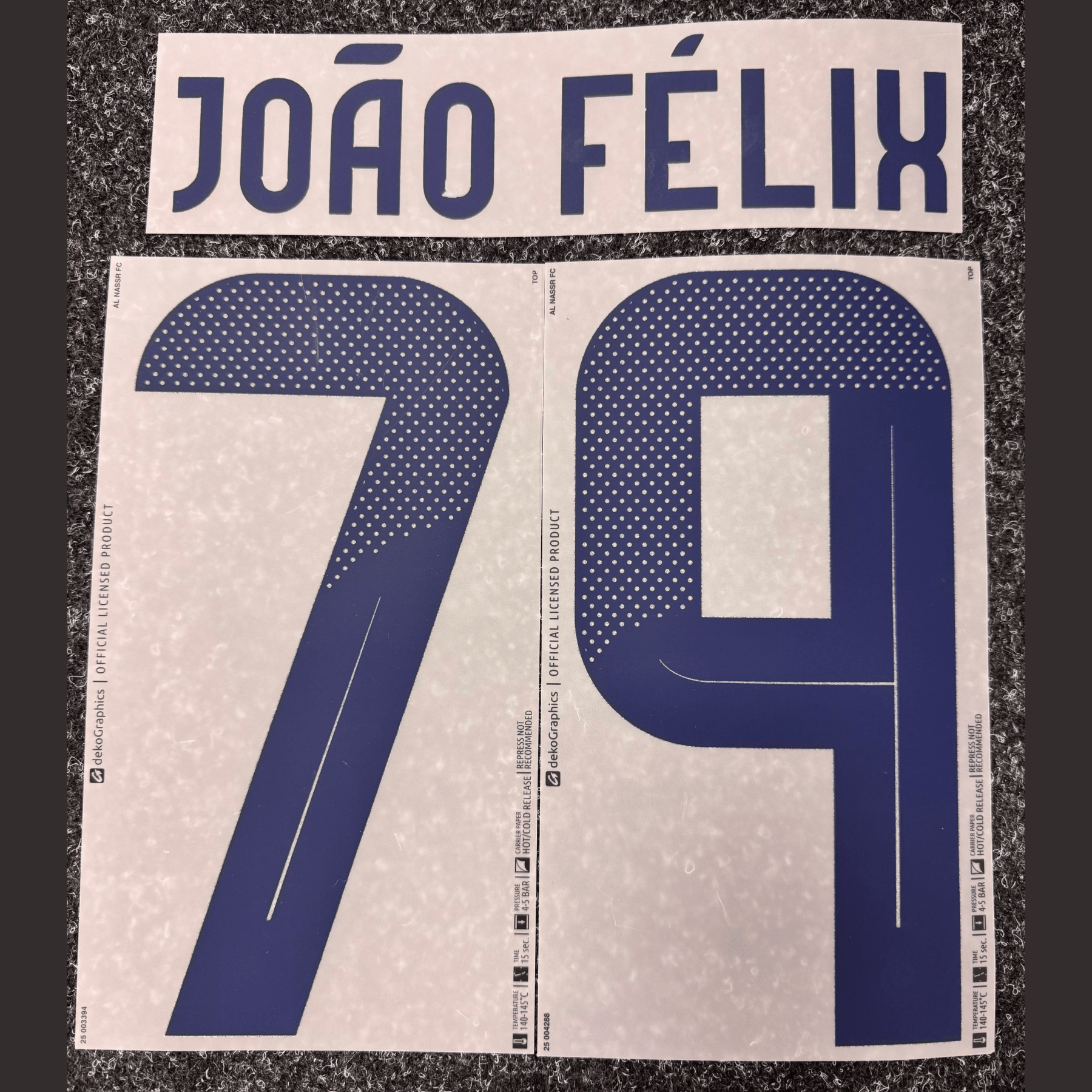 Original ANFC AL - NASSR Home Trikot - Flock 26cm 25 / 26 - JOÃO FÉLIX 79 - sportiger.de