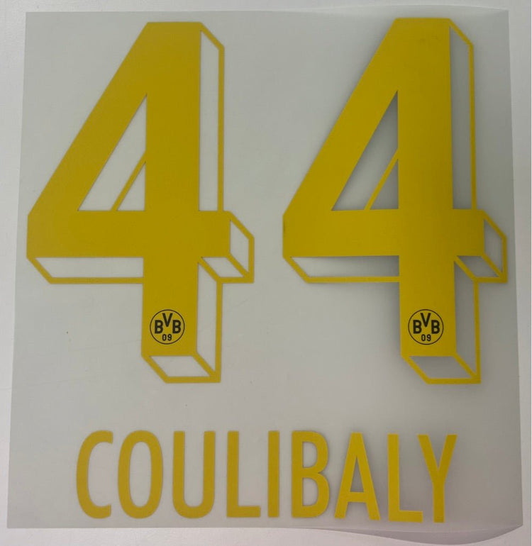 Original BVB Borussia Dortmund Trikot - Flock 20cm - COULIBALY 44 - sportiger.de