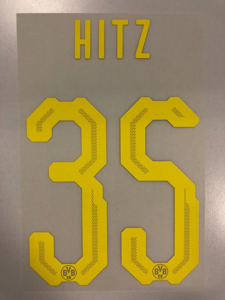 Original BVB Borussia Dortmund Trikot - Flock 20cm - HITZ 35 - sportiger.de