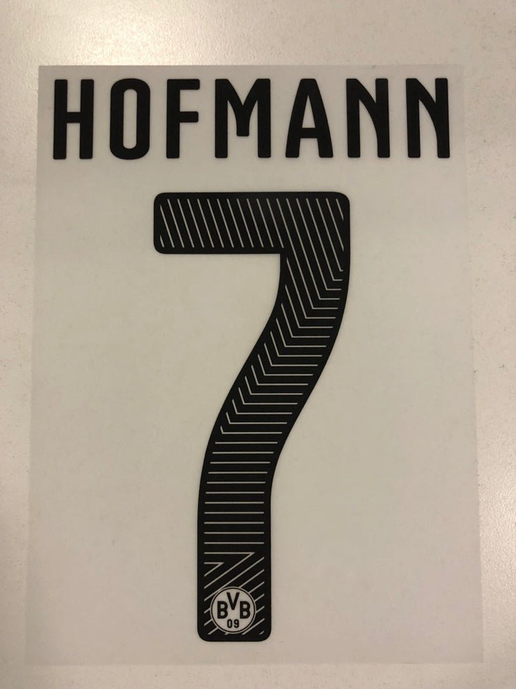 Original BVB Borussia Dortmund Trikot - Flock 20cm - HOFMANN 7 - sportiger.de