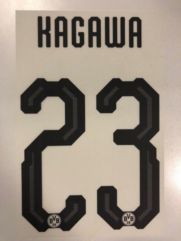 Original BVB Borussia Dortmund Trikot - Flock 20cm - KAGAWA 23 - sportiger.de
