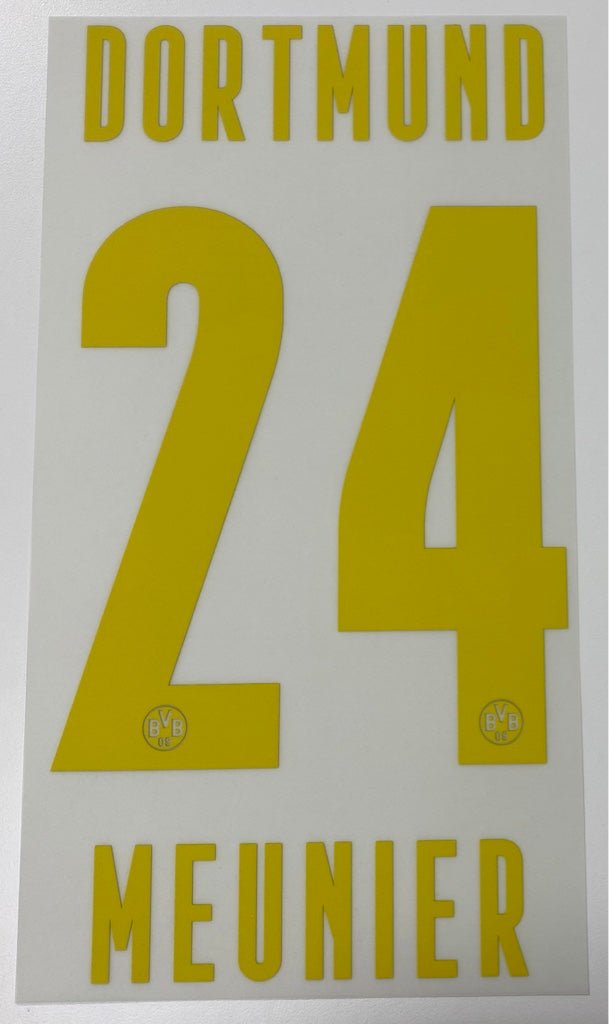 Original BVB Borussia Dortmund Trikot - Flock 20cm - MEUNIER 24 - sportiger.de