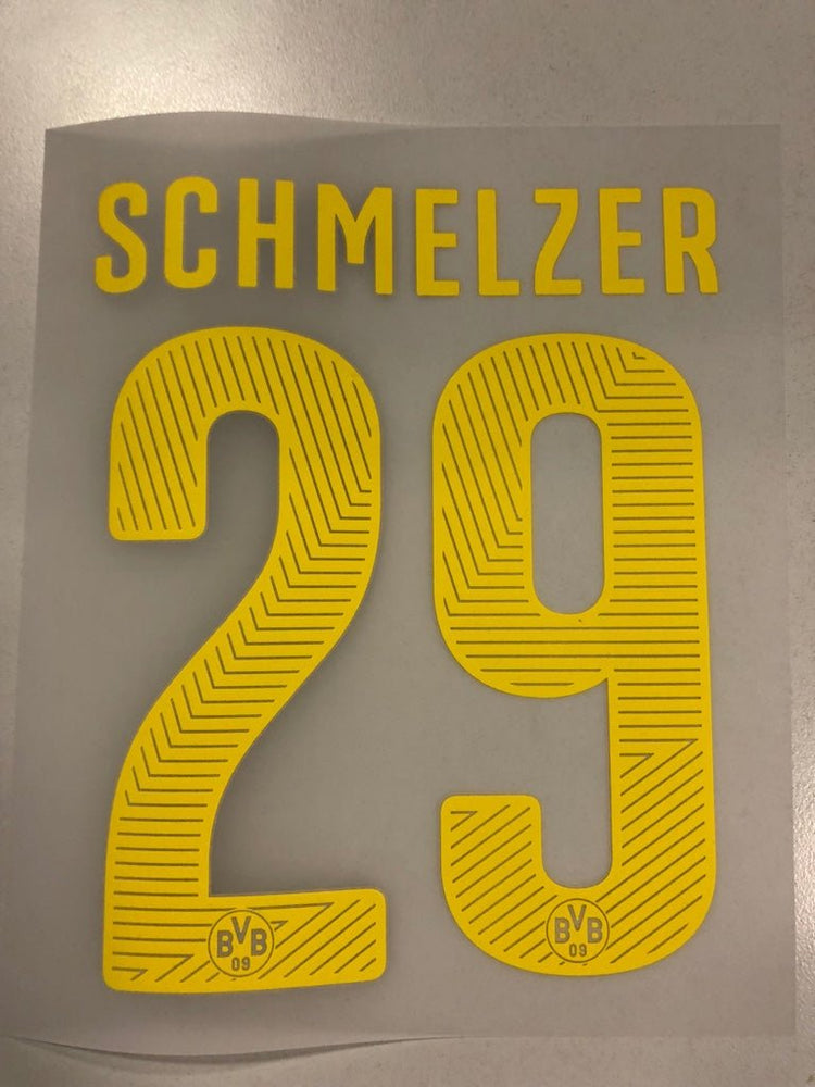 Original BVB Borussia Dortmund Trikot - Flock 20cm - SCHMELZER 29 - sportiger.de