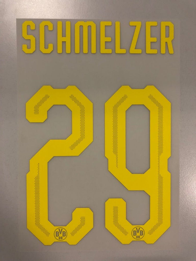 Original BVB Borussia Dortmund Trikot - Flock 20cm - SCHMELZER 29 - sportiger.de