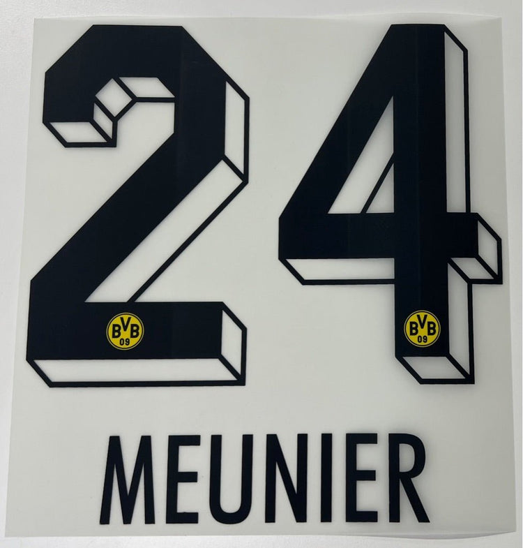 Original BVB Borussia Dortmund Trikot - Flock 26cm - MEUNIER 24 - sportiger.de