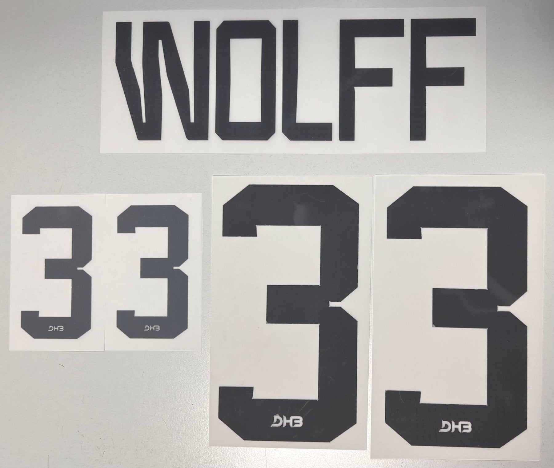 Original DHB Trikot - Flock 21cm - WOLFF 33 - sportiger.de