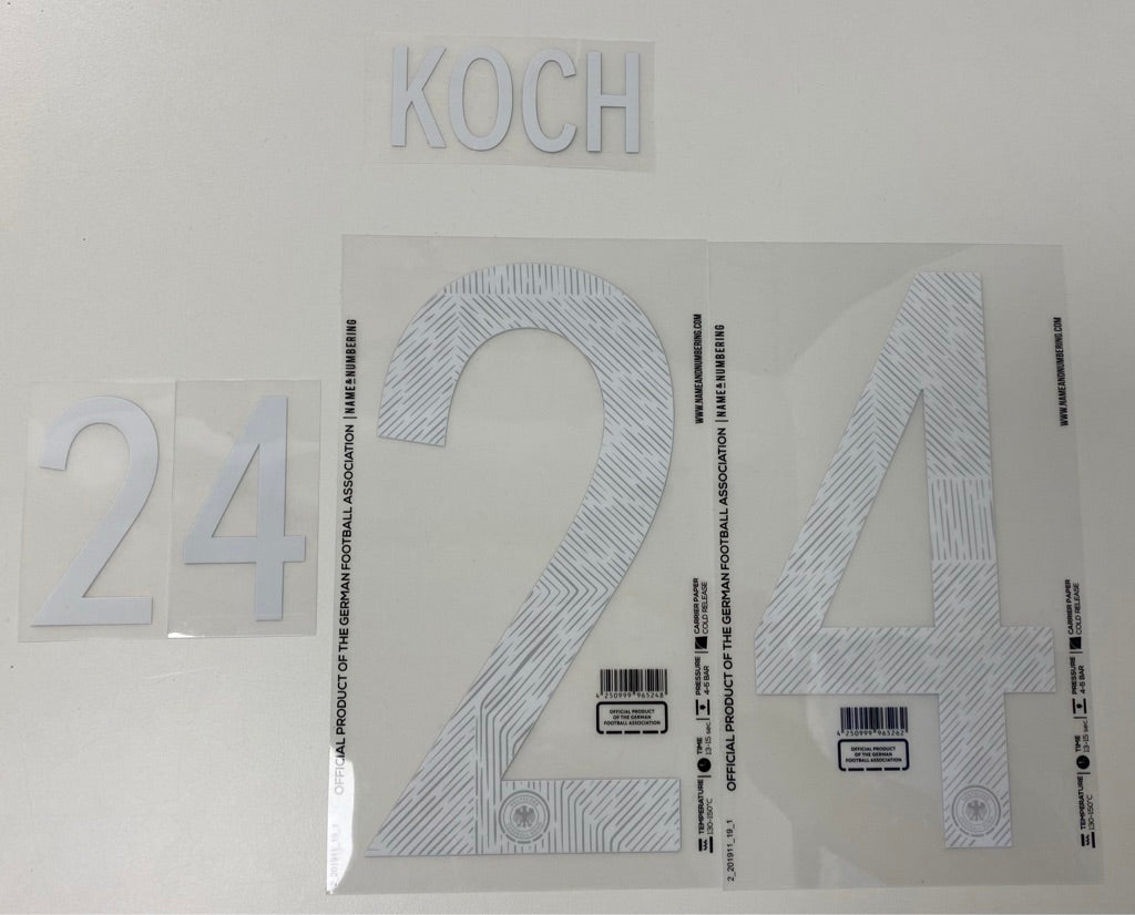 Original EM 20 DFB Deutschland Away Trikot - Flock - KOCH 24 - sportiger.de