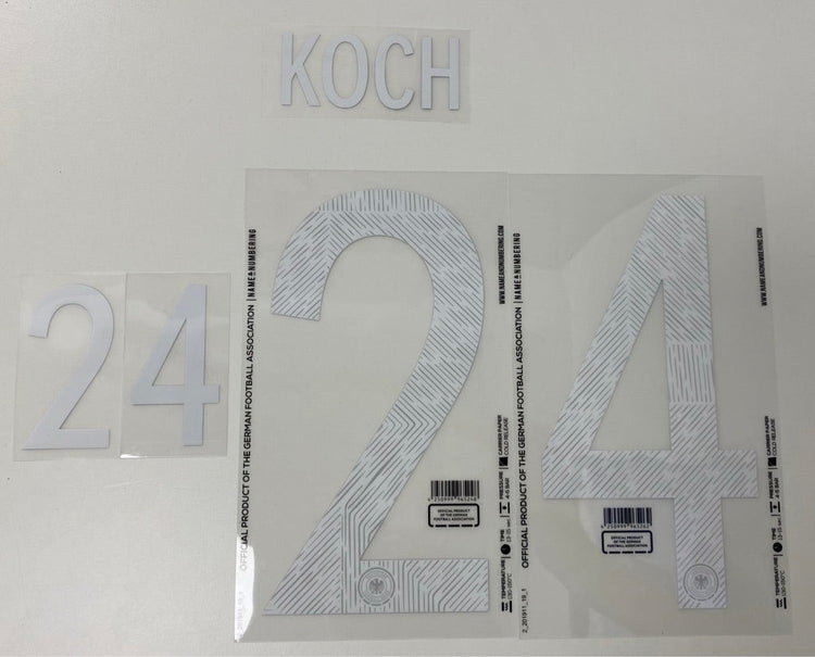 Original EM 20 DFB Deutschland Away Trikot - Flock - KOCH 24 - sportiger.de