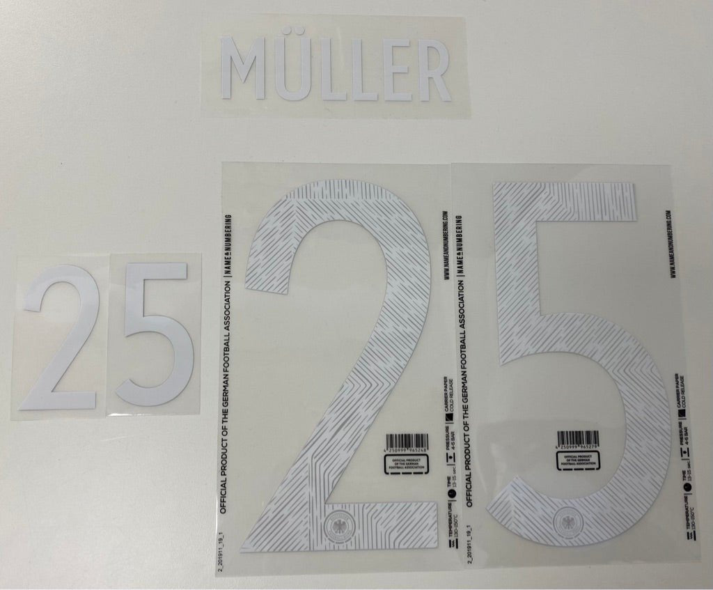 Original EM 20 DFB Deutschland Away Trikot - Flock - MÜLLER 25 - sportiger.de