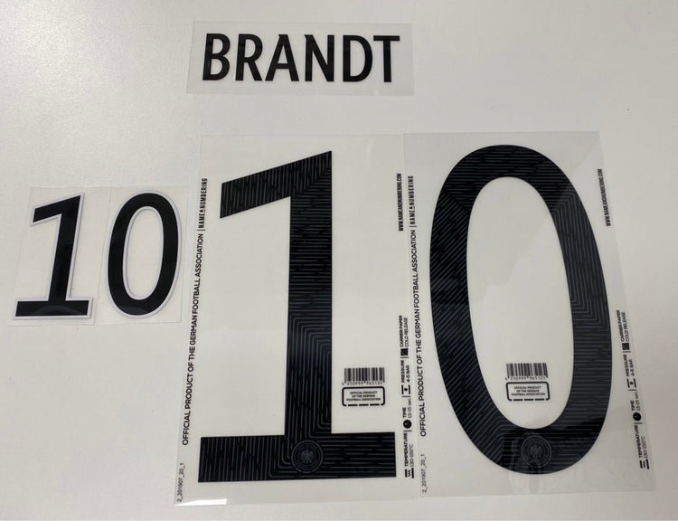 Original EM 20 DFB Deutschland Home Trikot - Flock - BRANDT 10 - sportiger.de