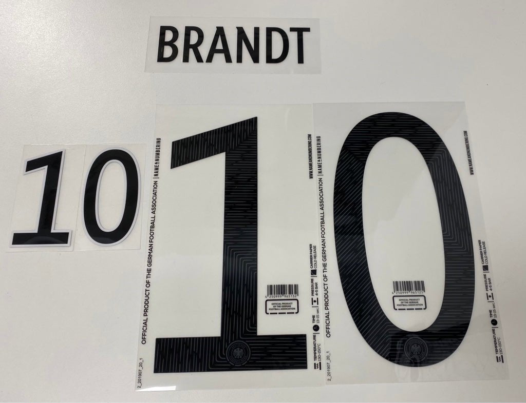 Original EM 20 DFB Deutschland Home Trikot - Flock - BRANDT 10 - sportiger.de