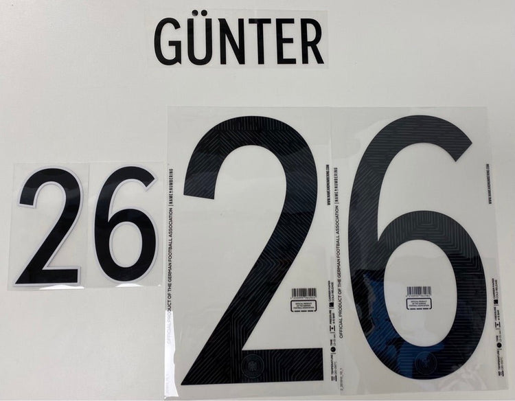 Original EM 20 DFB Deutschland Home Trikot - Flock - GÜNTER 26 - sportiger.de