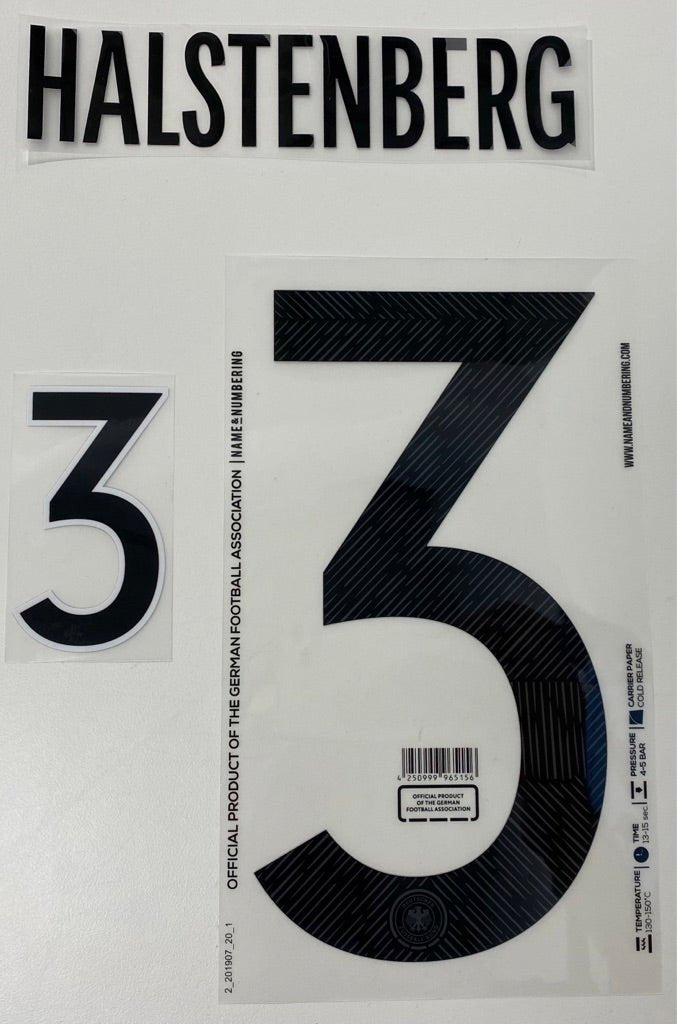 Original EM 20 DFB Deutschland Home Trikot - Flock - HALSTENBERG 3 - sportiger.de