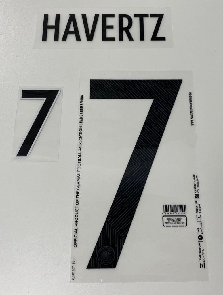 Original EM 20 DFB Deutschland Home Trikot - Flock - HAVERTZ 7 - sportiger.de