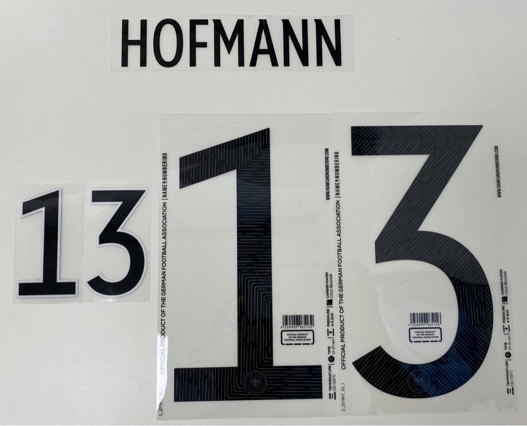 Original EM 20 DFB Deutschland Home Trikot - Flock - HOFMANN 13 - sportiger.de