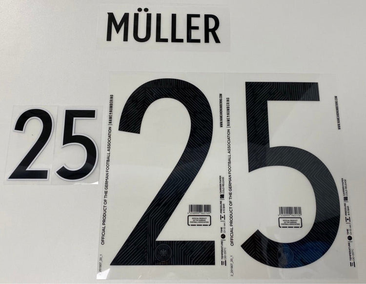 Original EM 20 DFB Deutschland Home Trikot - Flock - MÜLLER 25 - sportiger.de
