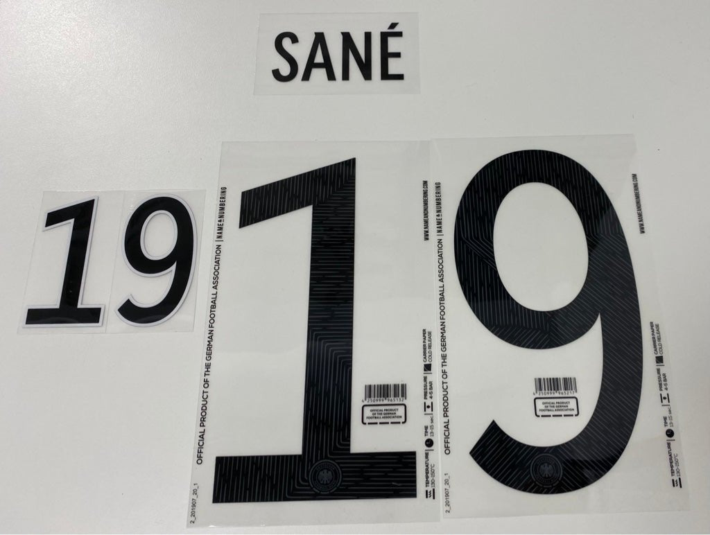 Original EM 20 DFB Deutschland Home Trikot - Flock - SANÉ 19 - sportiger.de