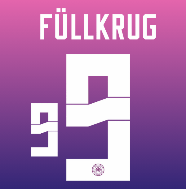 Original EURO 2024 DFB Deutschland Away Trikot - Flock - FÜLLKRUG 9 - sportiger.de