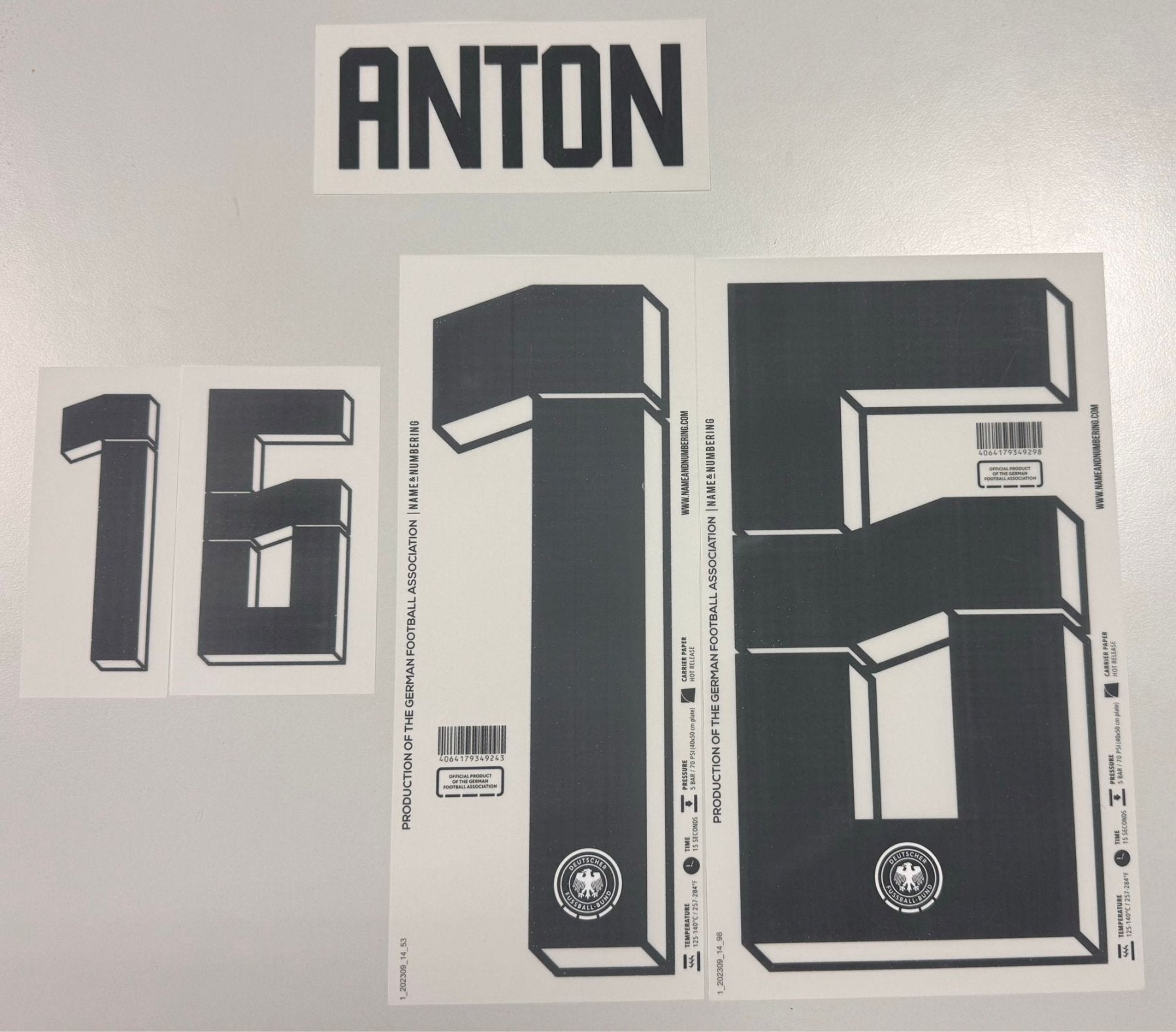 Original EURO 2024 DFB Deutschland Home Trikot - Flock - ANTON 16 - sportiger.de