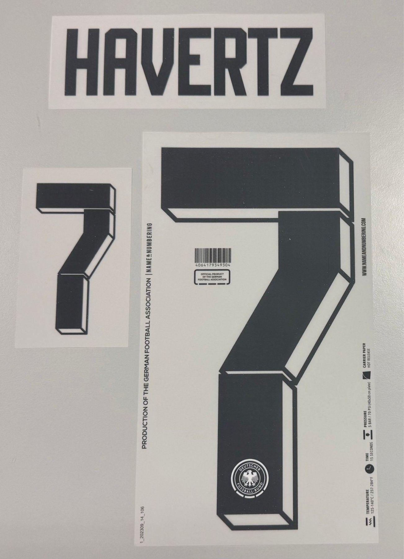 Original EURO 2024 DFB Deutschland Home Trikot - Flock - HAVERTZ 7 - sportiger.de