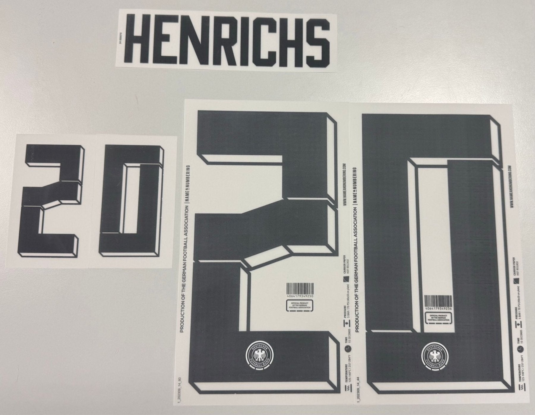 Original EURO 2024 DFB Deutschland Home Trikot - Flock - HENRICHS 20 - sportiger.de