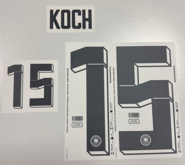 Original EURO 2024 DFB Deutschland Home Trikot - Flock - KOCH 15 - sportiger.de