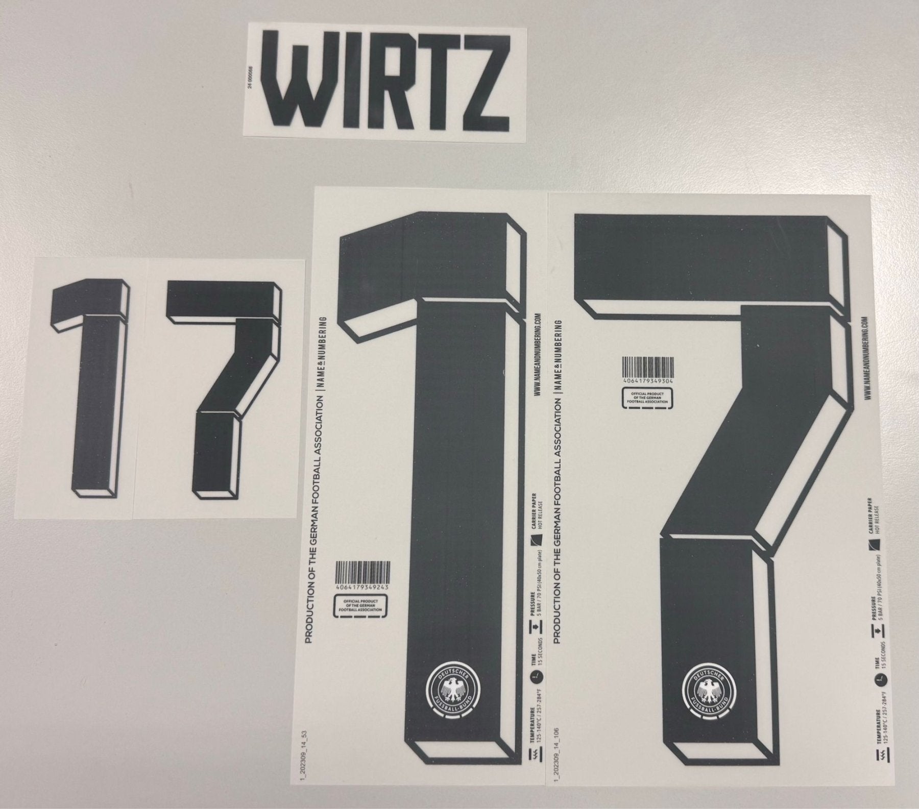 Original EURO 2024 DFB Deutschland Home Trikot - Flock - WIRTZ 17 - sportiger.de
