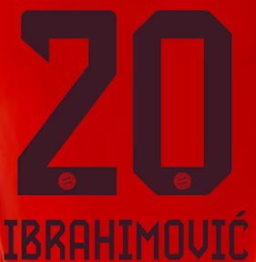 Original FC Bayern München Home Trikot - Flock - IBRAHIMOVIC 20 - sportiger.de