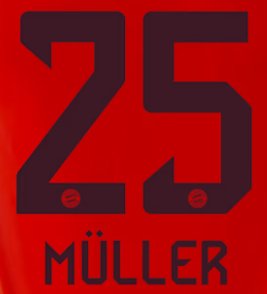 Original FC Bayern München Home Trikot - Flock - MÜLLER 25 - sportiger.de