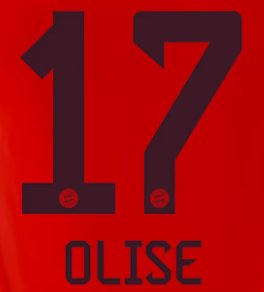 Original FC Bayern München Home Trikot - Flock - OLISE 17 - sportiger.de
