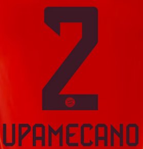 Original FC Bayern München Home Trikot - Flock - UPAMECANO 2 - sportiger.de
