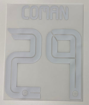 Original FC Bayern München Trikot - Flock 17cm - COMAN 29 - sportiger.de