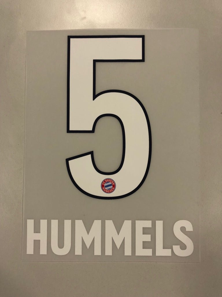 Original FC Bayern München Trikot - Flock 17cm - HUMMELS 5 - sportiger.de