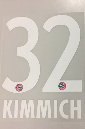 Original FC Bayern München Trikot - Flock 17cm - KIMMICH 32 - sportiger.de