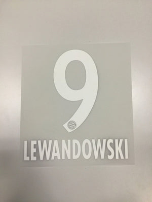 Original FC Bayern München Trikot - Flock 17cm - LEWANDOWSKI 9 - sportiger.de