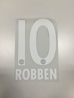 Original FC Bayern München Trikot - Flock 17cm - ROBBEN 10 - sportiger.de
