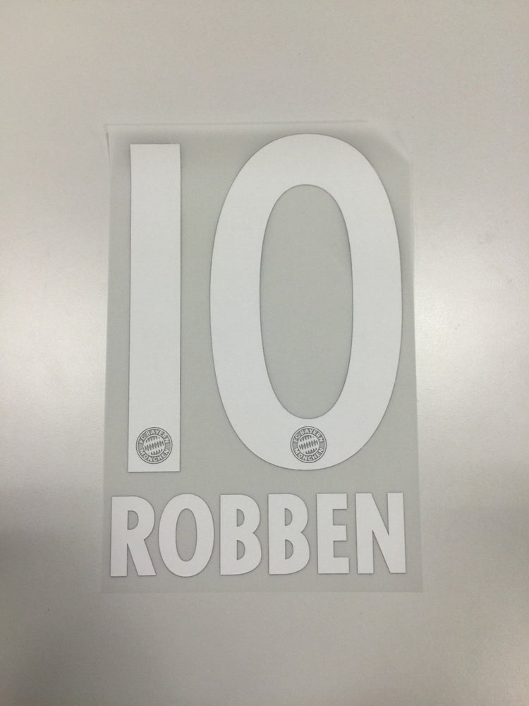 Original FC Bayern München Trikot - Flock 17cm - ROBBEN 10 - sportiger.de