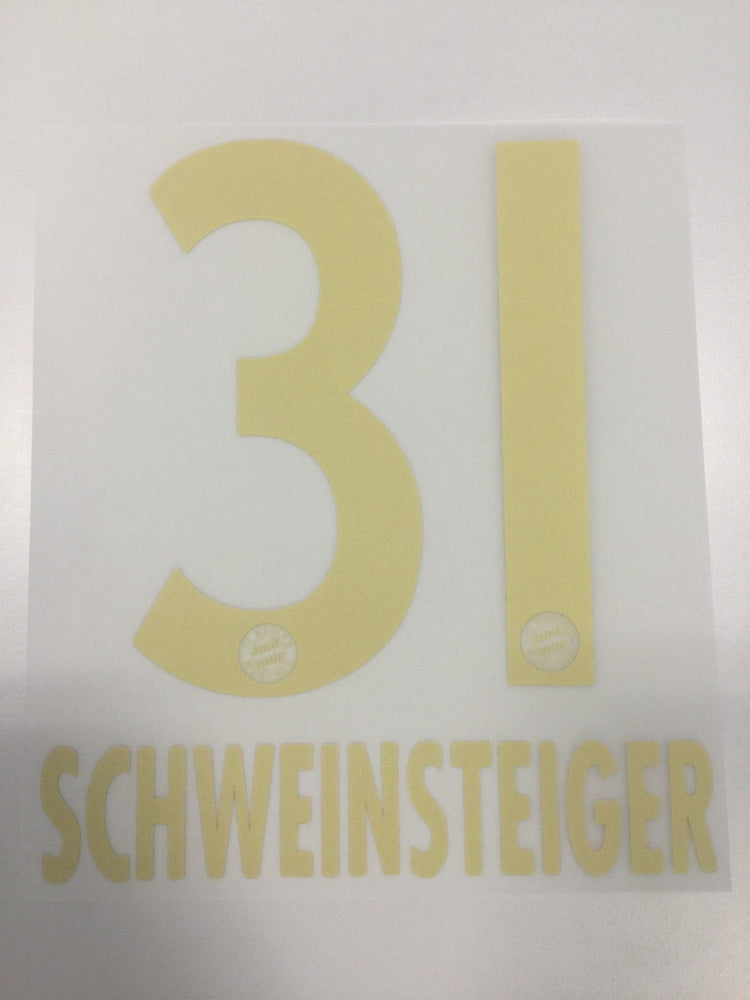 Original FC Bayern München Trikot - Flock 17cm - SCHWEINSTEIGER 31 - sportiger.de