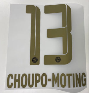 Original FC Bayern München Trikot - Flock 18cm - CHOUPO - MOTING 13 - sportiger.de