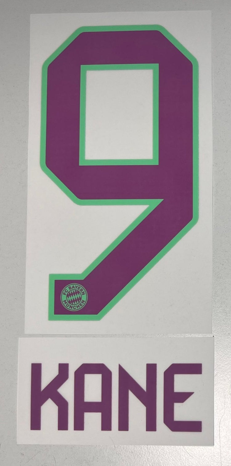 Original FC Bayern München Trikot - Flock 18cm - KANE 9 - sportiger.de