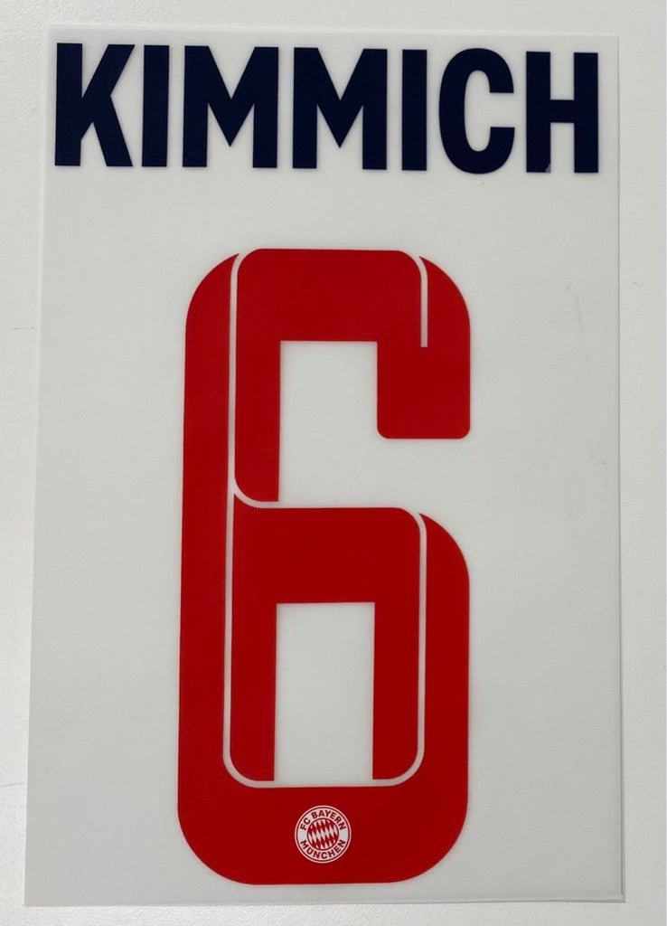 Original FC Bayern München Trikot - Flock 18cm - KIMMICH 6 - sportiger.de