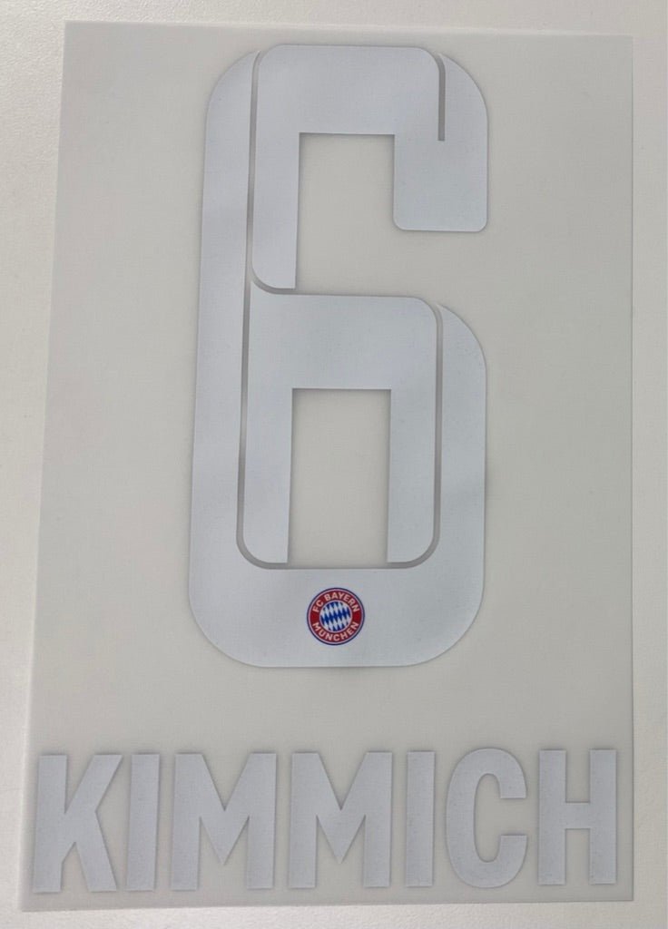 Original FC Bayern München Trikot - Flock 18cm - KIMMICH 6 - sportiger.de