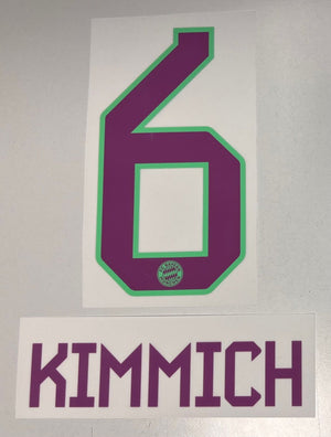 Original FC Bayern München Trikot - Flock 18cm - KIMMICH 6 - sportiger.de