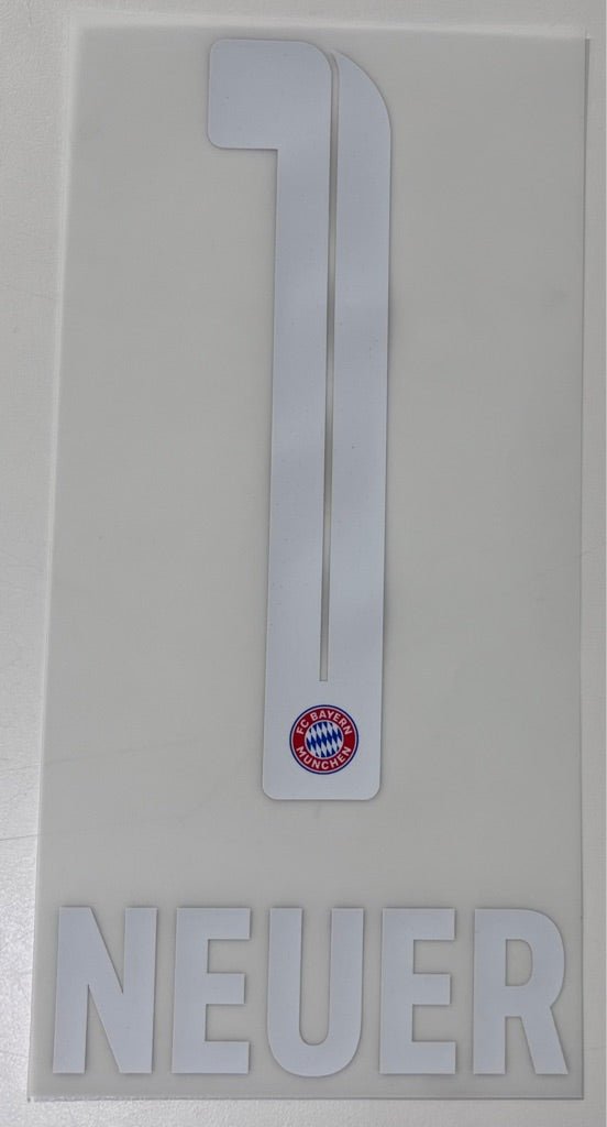 Original FC Bayern München Trikot - Flock 18cm - NEUER 1 - sportiger.de