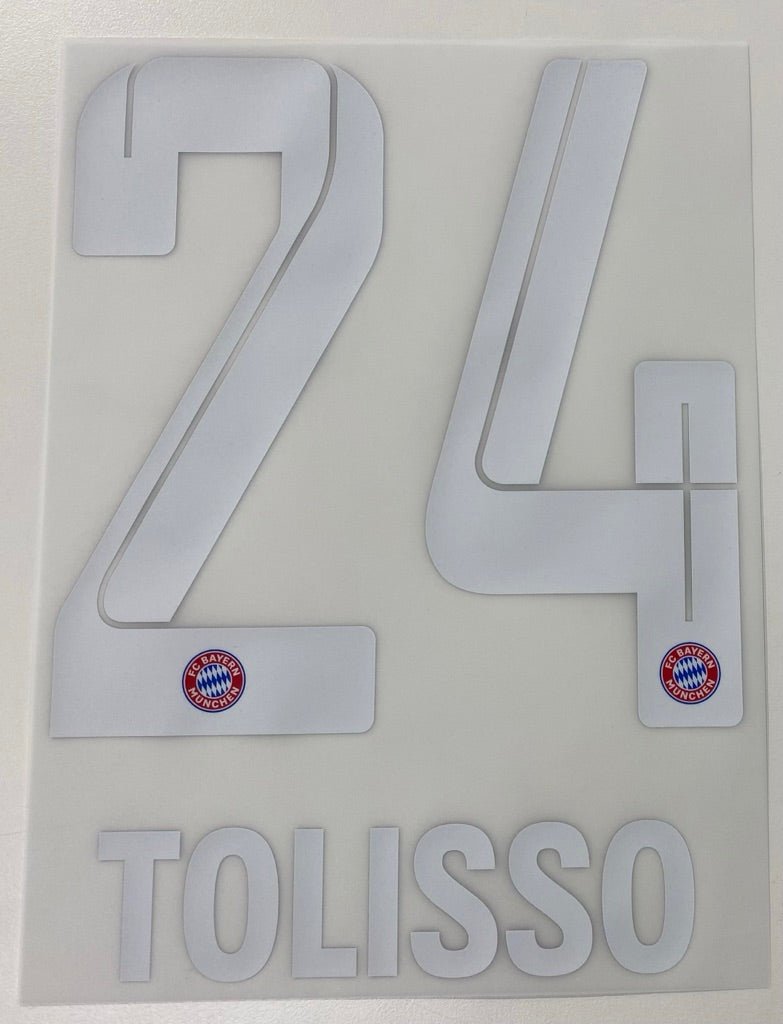 Original FC Bayern München Trikot - Flock 18cm - TOLISSO 24 - sportiger.de