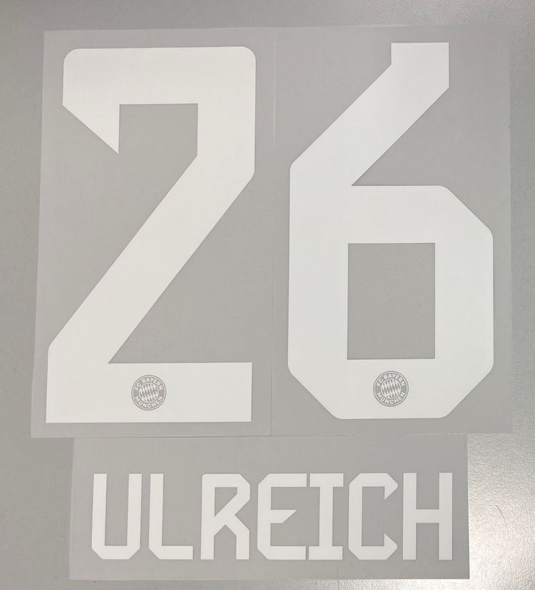 Original FC Bayern München Trikot - Flock 18cm - ULREICH 26 - sportiger.de