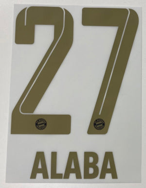 Original FC Bayern München Trikot - Flock 23cm - ALABA 27 - sportiger.de