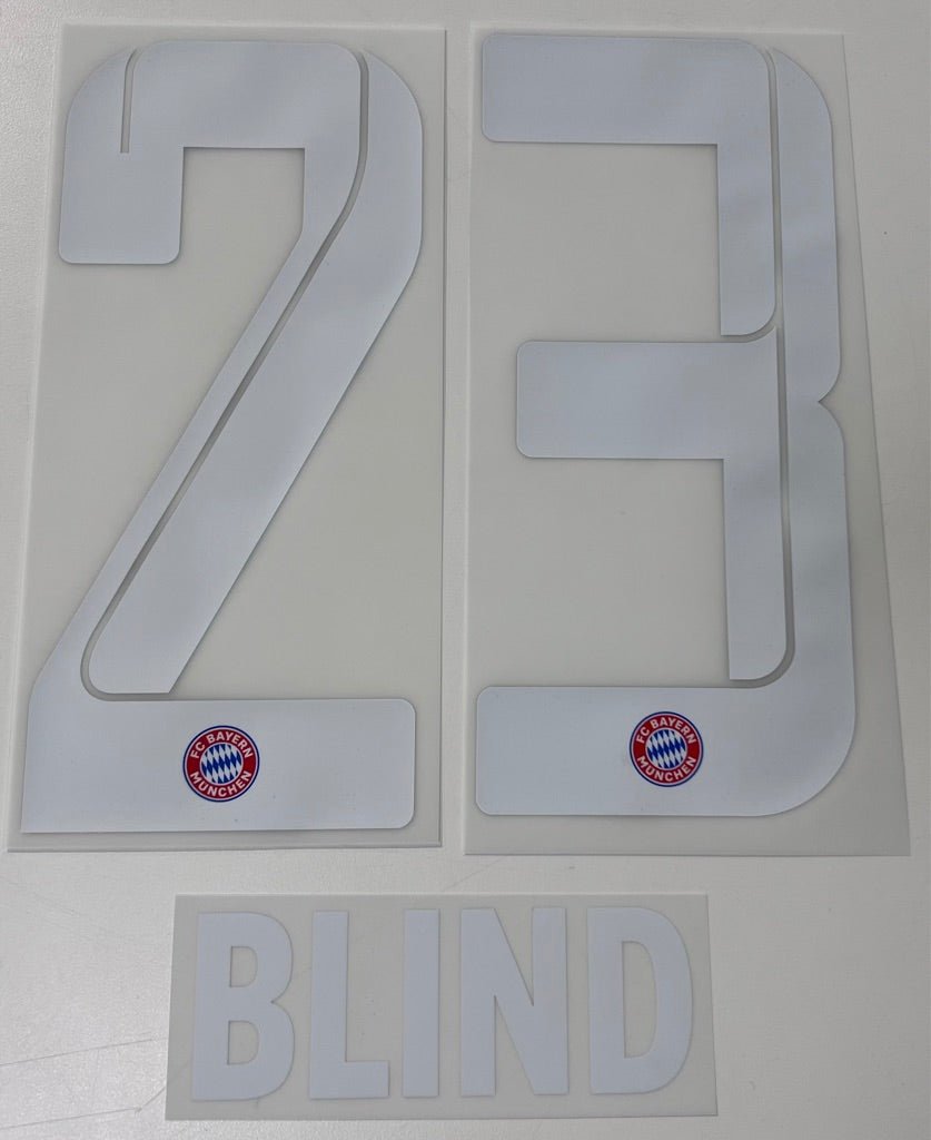 Original FC Bayern München Trikot - Flock 23cm - BLIND 23 - sportiger.de
