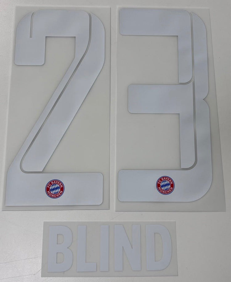 Original FC Bayern München Trikot - Flock 23cm - BLIND 23 - sportiger.de